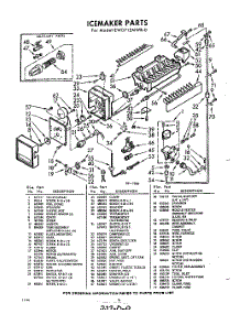 12 - Ice Maker parts for Whirlpool Refrigerator EWD71ZMWR0 / from AppliancePartsPros.com