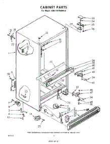 04 - Cabinet parts for Whirlpool Refrigerator EHB191PKWR0 / from AppliancePartsPros.com