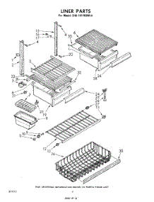 06 - Liner parts for Whirlpool Refrigerator EHB191PKWR0 / from AppliancePartsPros.com