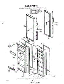 08 - Door parts for Whirlpool Refrigerator EWD71ZWR0 / from AppliancePartsPros.com