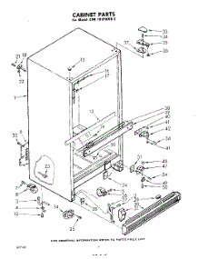 04 - Cabinet parts for Whirlpool Refrigerator EHB191PKWR2 / from AppliancePartsPros.com
