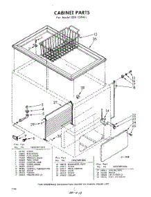02 - Section parts for Whirlpool Freezer EEH151FW1 / from AppliancePartsPros.com