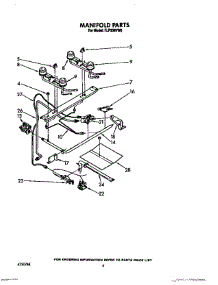 03 - Manifold, Lit / Optional parts for Whirlpool Range FLP330VL0 / from AppliancePartsPros.com