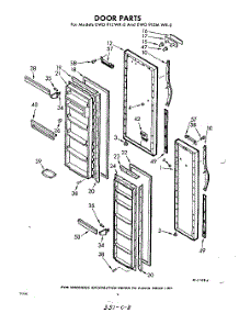 08 - Door parts for Whirlpool Refrigerator EWD91ZMWR0 / from AppliancePartsPros.com