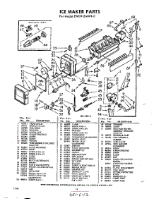 12 - Ice Maker parts for Whirlpool Refrigerator EWD91ZMWR0 / from AppliancePartsPros.com