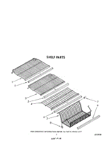 05 - Shelf parts for Whirlpool Freezer EV150NXWN00 / from AppliancePartsPros.com