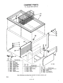 02 - Section parts for Whirlpool Freezer EEH152FW0 / from AppliancePartsPros.com