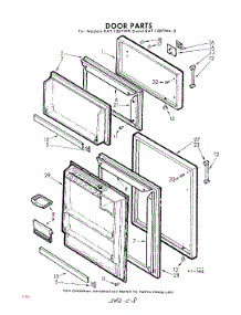 08 - Door parts for Whirlpool Refrigerator EAT13DTWR3 / from AppliancePartsPros.com