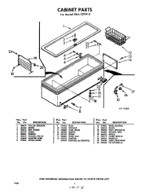 02 - Section parts for Whirlpool Freezer EXH23FW0 / from AppliancePartsPros.com
