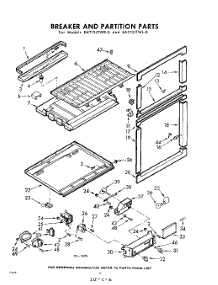 06 - Breaker And Partition parts for Whirlpool Refrigerator EAT13JTWR0 / from AppliancePartsPros.com