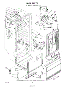 04 - Liner parts for Whirlpool Freezer EV150NXWN02 / from AppliancePartsPros.com