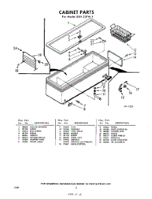02 - Section parts for Whirlpool Freezer EXH23FW1 / from AppliancePartsPros.com