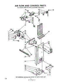04 - Air Flow And Control parts for Whirlpool Refrigerator EWD91ZMWR2 / from AppliancePartsPros.com