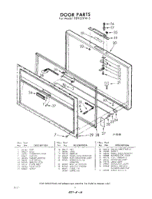 04 - Door parts for Whirlpool Freezer EEH153FW5 / from AppliancePartsPros.com