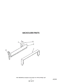 04 - Backguard parts for Whirlpool Range FGP210VL1 / from AppliancePartsPros.com