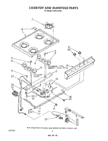 05 - Cooktop And Manifold , Literature A parts for Whirlpool Range FGP210VL1 / from AppliancePartsPros.com