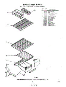 05 - Liner Shelf parts for Whirlpool Refrigerator EAT13JTWR3 / from AppliancePartsPros.com
