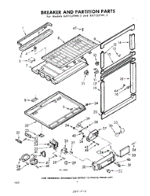 06 - Breaker And Partition parts for Whirlpool Refrigerator EAT13JTWR3 / from AppliancePartsPros.com