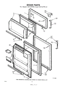 10 - Door parts for Whirlpool Refrigerator EAT13JTWR3 / from AppliancePartsPros.com