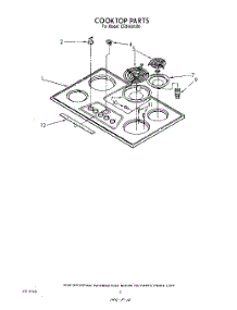 02 - Section parts for Whirlpool Cooktop CEX650VW0 / from AppliancePartsPros.com