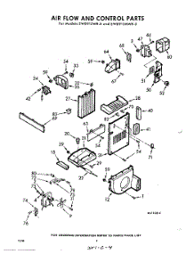 04 - Air Flow And Control parts for Whirlpool Refrigerator EWD91ZWR0 / from AppliancePartsPros.com