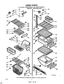 06 - Liner parts for Whirlpool Refrigerator EWD91ZWR0 / from AppliancePartsPros.com