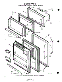 04 - Door parts for Whirlpool Refrigerator EAT14DTWR0 / from AppliancePartsPros.com
