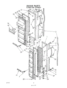 08 - Door parts for Whirlpool Refrigerator EHD191AKWR0 / from AppliancePartsPros.com