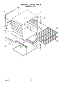 06 - Internal Oven parts for Whirlpool Range FGP210VL2 / from AppliancePartsPros.com