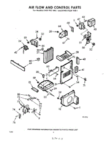 04 - Air Flow And Control parts for Whirlpool Refrigerator EWD91ZWR1 / from AppliancePartsPros.com