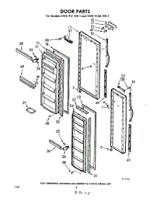 08 - Door parts for Whirlpool Refrigerator EWD91ZWR1 / from AppliancePartsPros.com