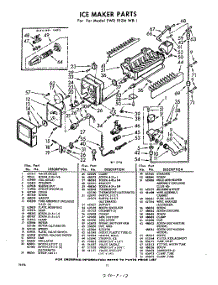 12 - Ice Maker parts for Whirlpool Refrigerator EWD91ZWR1 / from AppliancePartsPros.com