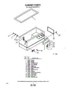 02 - Section parts for Whirlpool Freezer EXHD12DWR0 / from AppliancePartsPros.com