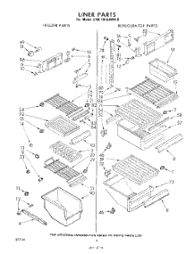 06 - Liner parts for Whirlpool Refrigerator EHD191AKWR00 / from AppliancePartsPros.com