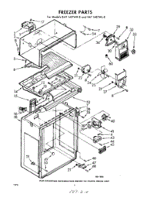 04 - Freezer parts for Whirlpool Refrigerator EAT14STWR0 / from AppliancePartsPros.com