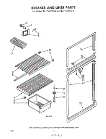 06 - Breaker And Liner parts for Whirlpool Refrigerator EAT14STWR0 / from AppliancePartsPros.com