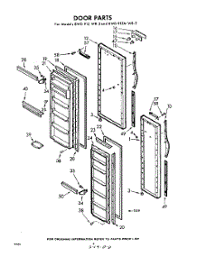08 - Door parts for Whirlpool Refrigerator EWD91ZWR2 / from AppliancePartsPros.com