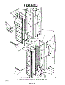 08 - Door parts for Whirlpool Refrigerator EHD191AKWR2 / from AppliancePartsPros.com