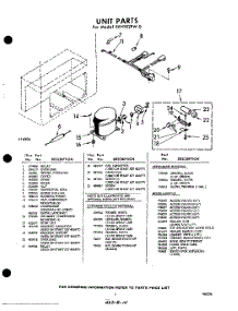 05 - Unit , Lit / Optional parts for Whirlpool Freezer EEH182FW0 / from AppliancePartsPros.com