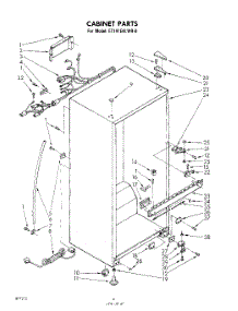 04 - Cabinet parts for Whirlpool Refrigerator ET141EKLWR0 / from AppliancePartsPros.com