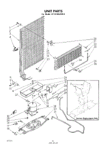 10 - Unit parts for Whirlpool Refrigerator ET141EKLWR0 / from AppliancePartsPros.com
