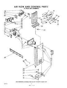 04 - Air Flow And Control parts for Whirlpool Refrigerator EHD191MKWR0 / from AppliancePartsPros.com