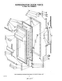 08 - Refrigerator Door parts for Whirlpool Refrigerator EHD191MKWR0 / from AppliancePartsPros.com