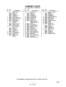 03 - Section parts for Whirlpool Refrigerator EAT151PKWR1 / from AppliancePartsPros.com