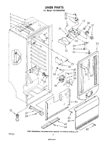 06 - Liner parts for Whirlpool Freezer EV15HKXRW2 / from AppliancePartsPros.com