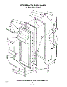 08 - Refrigerator Door parts for Whirlpool Refrigerator EHD191MKWR2 / from AppliancePartsPros.com