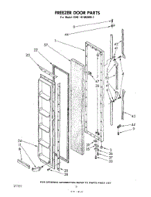 10 - Freezer Door parts for Whirlpool Refrigerator EHD191MKWR2 / from AppliancePartsPros.com