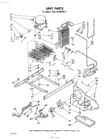 12 - Unit parts for Whirlpool Refrigerator EHD191MKWR2 / from AppliancePartsPros.com