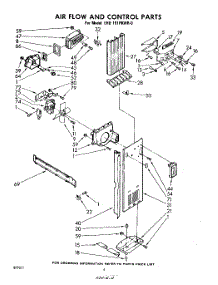 04 - Airflow And Control parts for Whirlpool Refrigerator EHD191PKWR0 / from AppliancePartsPros.com