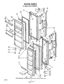 08 - Door parts for Whirlpool Refrigerator EHD191PKWR0 / from AppliancePartsPros.com